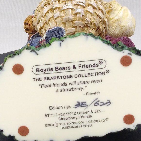 Boyds Bears & Friends The Bearstone Collection 2004 Edition / PC 3E / 623 - Picture 8 of 8